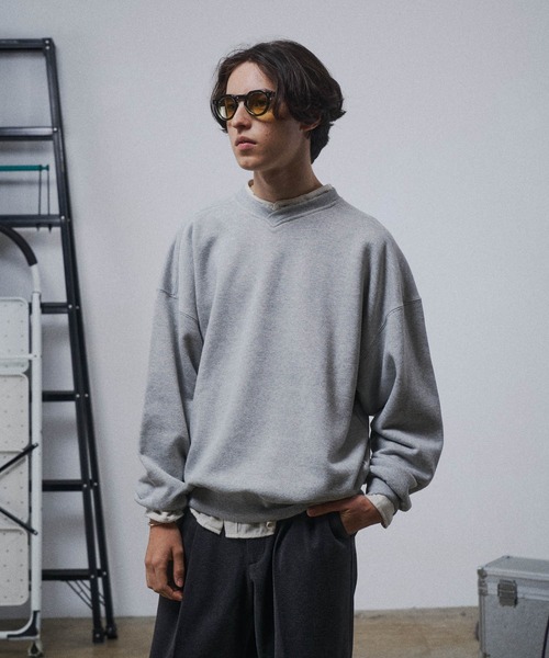 THE BOLDMAN(ザ ボールドマン)の「Vneck Heavy Sweat / ブイネックヘビースウェット(スウェット・メンズ・ブラック/グレー/チャコールグレー/グリーン/レッド/イエロー/ネイビー・MEDIUM/LARGE)」の4枚目の写真