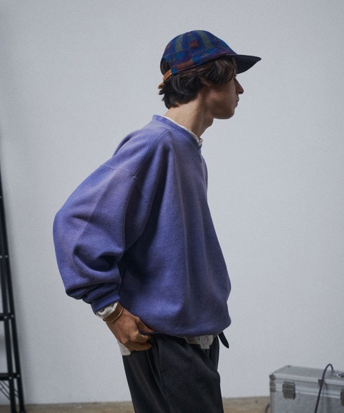 THE BOLDMAN(ザ ボールドマン)の「Vneck Heavy Sweat / ブイネックヘビースウェット(スウェット・メンズ・ブラック/グレー/チャコールグレー/グリーン/レッド/イエロー/ネイビー・MEDIUM/LARGE)」の8枚目の写真