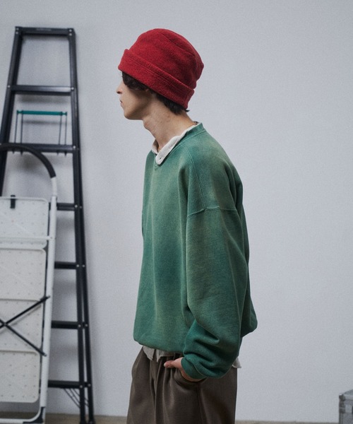 THE BOLDMAN(ザ ボールドマン)の「Vneck Heavy Sweat / ブイネックヘビースウェット(スウェット・メンズ・ブラック/グレー/チャコールグレー/グリーン/レッド/イエロー/ネイビー・MEDIUM/LARGE)」の19枚目の写真