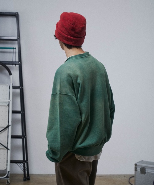 THE BOLDMAN(ザ ボールドマン)の「Vneck Heavy Sweat / ブイネックヘビースウェット(スウェット・メンズ・ブラック/グレー/チャコールグレー/グリーン/レッド/イエロー/ネイビー・MEDIUM/LARGE)」の20枚目の写真