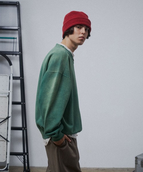 THE BOLDMAN(ザ ボールドマン)の「Vneck Heavy Sweat / ブイネックヘビースウェット(スウェット・メンズ・ブラック/グレー/チャコールグレー/グリーン/レッド/イエロー/ネイビー・MEDIUM/LARGE)」の22枚目の写真