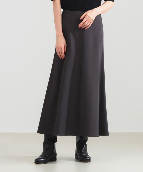 レーヨン ナイロン ポンチ フレア スカート（スカート）｜Demi-Luxe