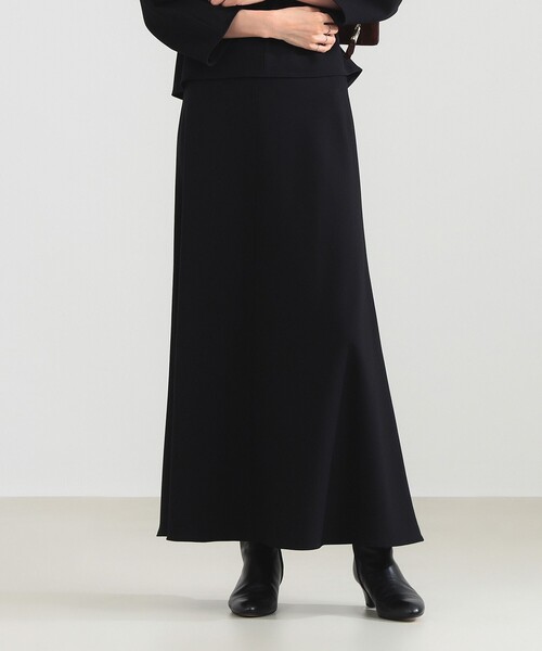 Demi-Luxe BEAMS（デミルクス ビームス）の「レーヨン ナイロン ポンチ フレア スカート（スカート・レディース・チャコールグレー/ブラック・38/36）」の14枚目の写真