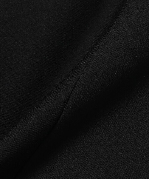 Demi-Luxe BEAMS（デミルクス ビームス）の「レーヨン ナイロン ポンチ フレア スカート（スカート・レディース・チャコールグレー/ブラック・38/36）」の4枚目の写真