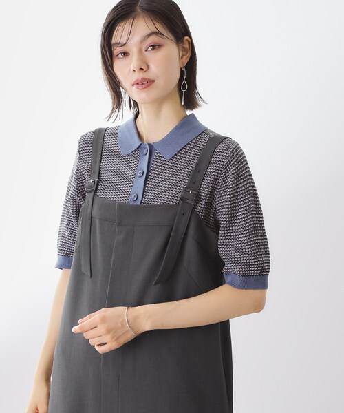 THE SHOP TK (ザ ショップ ティーケー )の「ナローストラップジャンスカ(ワンピース・レディース・ブラウン系その他/スミクロ・12/13)」の16枚目の写真