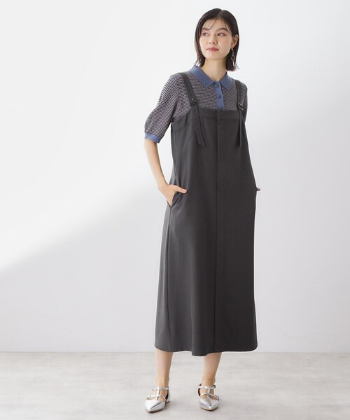 THE SHOP TK (ザ ショップ ティーケー )の「ナローストラップジャンスカ(ワンピース・レディース・ブラウン系その他/スミクロ・12/13)」の18枚目の写真