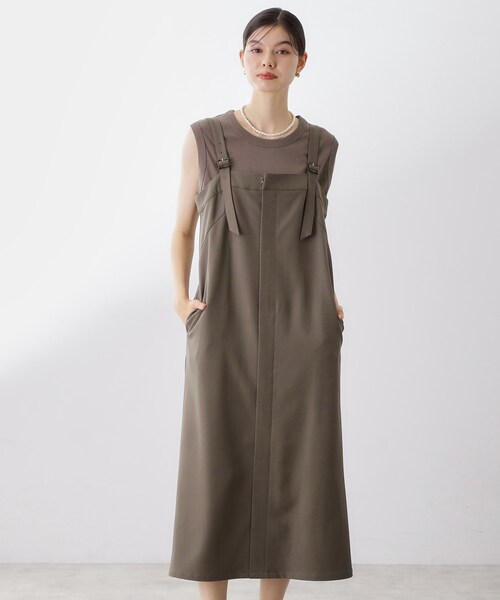 THE SHOP TK (ザ ショップ ティーケー )の「ナローストラップジャンスカ(ワンピース・レディース・ブラウン系その他/スミクロ・12/13)」の21枚目の写真