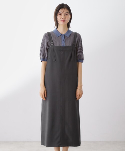 THE SHOP TK (ザ ショップ ティーケー )の「ナローストラップジャンスカ(ワンピース・レディース・ブラウン系その他/スミクロ・12/13)」の12枚目の写真