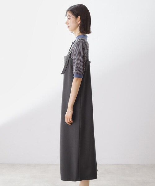THE SHOP TK (ザ ショップ ティーケー )の「ナローストラップジャンスカ(ワンピース・レディース・ブラウン系その他/スミクロ・12/13)」の13枚目の写真