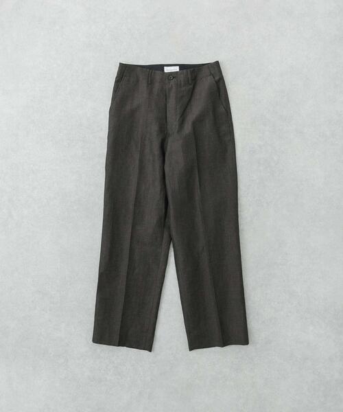 パンツ BIBLIOTHERK WOOL TAILORED TROUSERS BIBLIOTHERK/ビブリオテーク/LOOSE DRESS TROUSERS | GARDEN（ガーデン