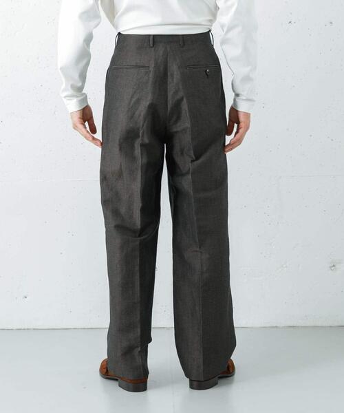 URBAN RESEARCH（アーバンリサーチ）の「new basic　WOOL LINEN TROUSER（その他パンツ・メンズ・ブラウン/グリーン系その他・MEDIUM/LARGE/X-LARGE）」の6枚目の写真