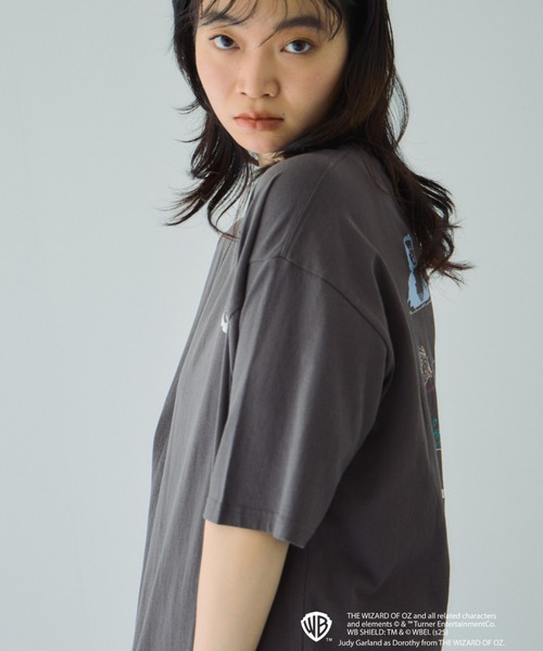 VICKY（ビッキー）の「OZマルチプリントTシャツ≪洗濯機で洗える≫（Tシャツ/カットソー・レディース・ダークグレー/オフホワイト・M）」の15枚目の写真