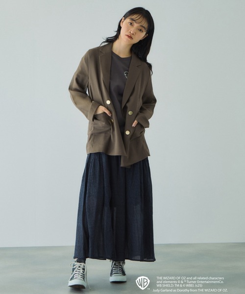 VICKY（ビッキー）の「OZマルチプリントTシャツ≪洗濯機で洗える≫（Tシャツ/カットソー・レディース・ダークグレー/オフホワイト・M）」の21枚目の写真