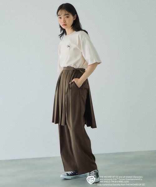 VICKY（ビッキー）の「OZマルチプリントTシャツ≪洗濯機で洗える≫（Tシャツ/カットソー・レディース・ダークグレー/オフホワイト・M）」の8枚目の写真