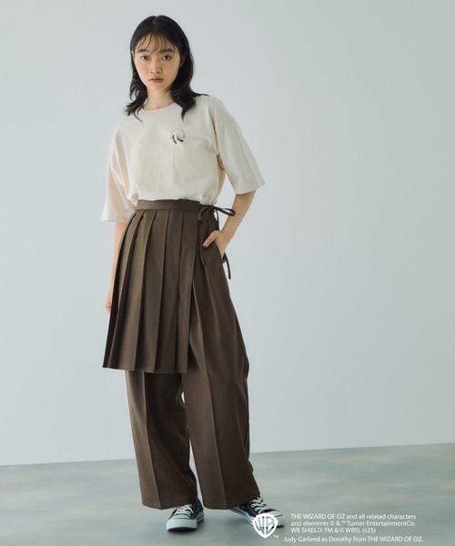 VICKY（ビッキー）の「OZマルチプリントTシャツ≪洗濯機で洗える≫（Tシャツ/カットソー・レディース・ダークグレー/オフホワイト・M）」の9枚目の写真