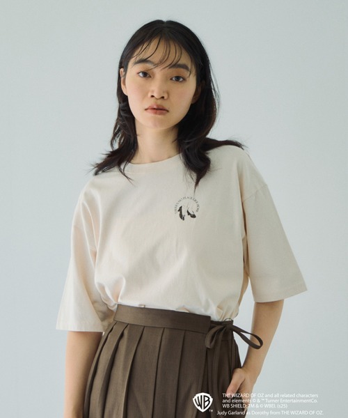 VICKY（ビッキー）の「OZマルチプリントTシャツ≪洗濯機で洗える≫（Tシャツ/カットソー・レディース・ダークグレー/オフホワイト・M）」の11枚目の写真