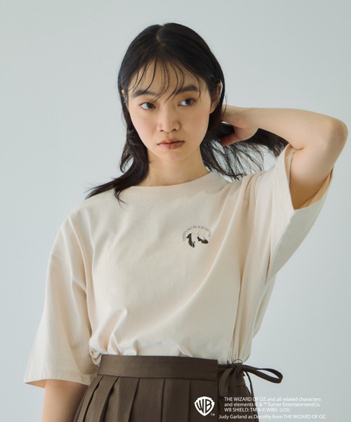 VICKY（ビッキー）の「OZマルチプリントTシャツ≪洗濯機で洗える≫（Tシャツ/カットソー・レディース・ダークグレー/オフホワイト・M）」の12枚目の写真