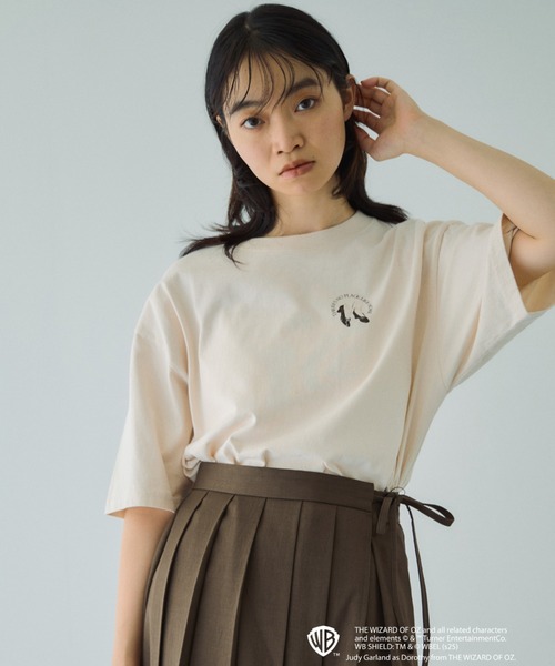 VICKY（ビッキー）の「OZマルチプリントTシャツ≪洗濯機で洗える≫（Tシャツ/カットソー・レディース・ダークグレー/オフホワイト・M）」の13枚目の写真