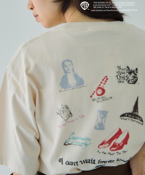 VICKY（ビッキー）の「OZマルチプリントTシャツ≪洗濯機で洗える≫（Tシャツ/カットソー・レディース・ダークグレー/オフホワイト・M）」の14枚目の写真