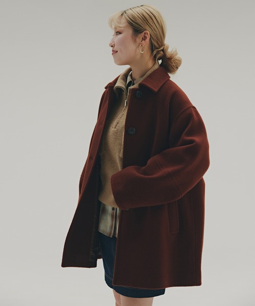 ステンカラーミディコート（ステンカラーコート）｜N.（N. Natural