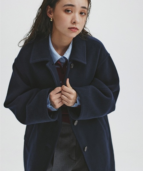 ステンカラーミディコート（ステンカラーコート）｜N.（N. Natural