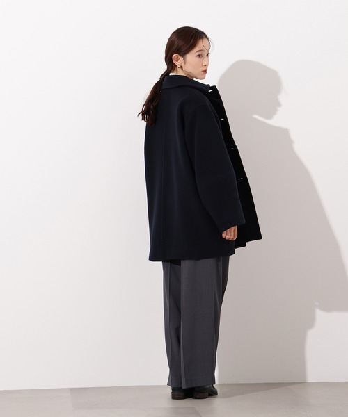 N.（N. Natural Beauty Basic）（エヌエヌナチュラルビューティーベーシック）の「ステンカラーミディコート（ステンカラーコート・レディース・ブラウン系その他/ネイビー/ベージュ・MEDIUM/SMALL）」の12枚目の写真