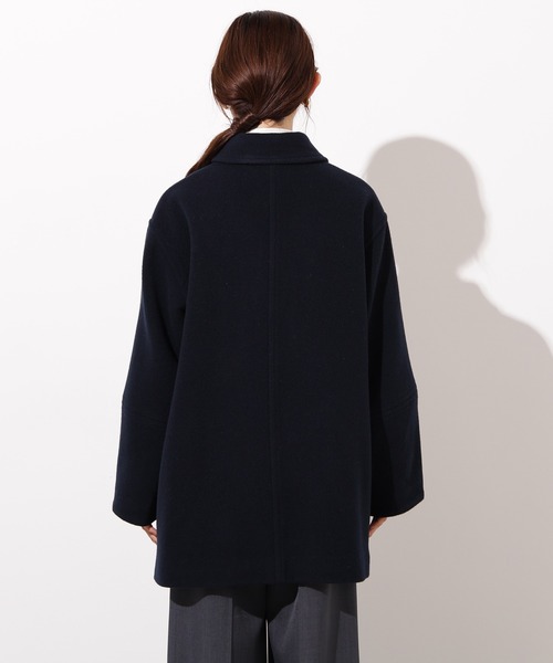 N.（N. Natural Beauty Basic）（エヌエヌナチュラルビューティーベーシック）の「ステンカラーミディコート（ステンカラーコート・レディース・ブラウン系その他/ネイビー/ベージュ・MEDIUM/SMALL）」の15枚目の写真