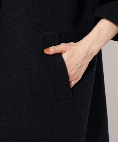 N.（N. Natural Beauty Basic）（エヌエヌナチュラルビューティーベーシック）の「ステンカラーミディコート（ステンカラーコート・レディース・ブラウン系その他/ネイビー/ベージュ・MEDIUM/SMALL）」の17枚目の写真