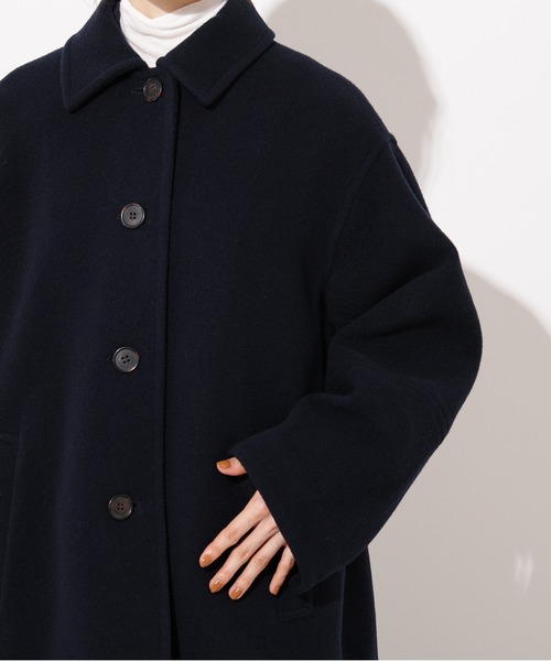 N.（N. Natural Beauty Basic）（エヌエヌナチュラルビューティーベーシック）の「ステンカラーミディコート（ステンカラーコート・レディース・ブラウン系その他/ネイビー/ベージュ・MEDIUM/SMALL）」の18枚目の写真