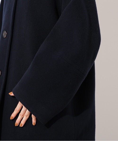 N.（N. Natural Beauty Basic）（エヌエヌナチュラルビューティーベーシック）の「ステンカラーミディコート（ステンカラーコート・レディース・ブラウン系その他/ネイビー/ベージュ・MEDIUM/SMALL）」の19枚目の写真