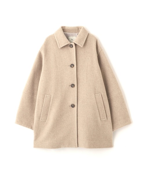 N.（N. Natural Beauty Basic）（エヌエヌナチュラルビューティーベーシック）の「ステンカラーミディコート（ステンカラーコート・レディース・ブラウン系その他/ネイビー/ベージュ・MEDIUM/SMALL）」の4枚目の写真