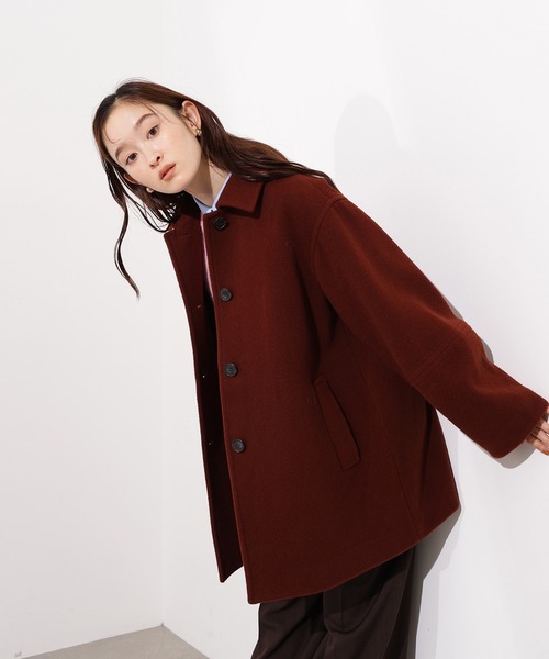 N.（N. Natural Beauty Basic）（エヌエヌナチュラルビューティーベーシック）の「ステンカラーミディコート（ステンカラーコート・レディース・ブラウン系その他/ネイビー/ベージュ・MEDIUM/SMALL）」の22枚目の写真