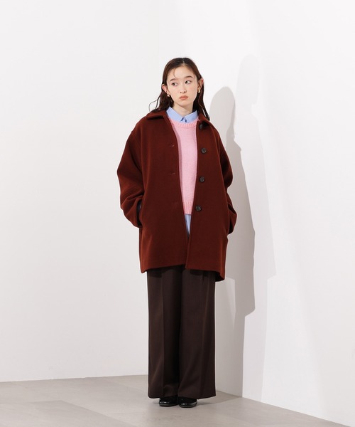 セール】ステンカラーミディコート（ステンカラーコート）｜N.（N