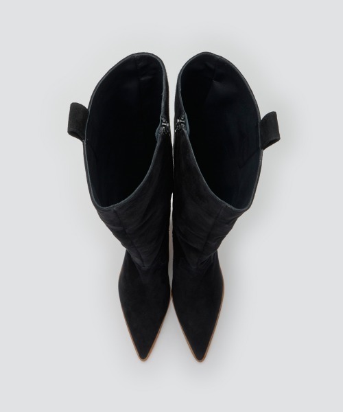 PELLICO SUNNY（ペリーコサニー）の「SEVILLA スウェード ロングブーツ 5.5cm BLACK（ブーツ・レディース・ブラック・35/36/37/38）」の3枚目の写真