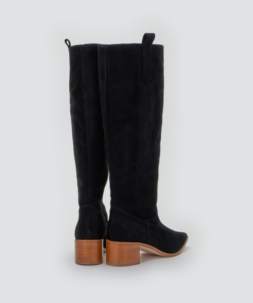 PELLICO SUNNY（ペリーコサニー）の「SEVILLA スウェード ロングブーツ 5.5cm BLACK（ブーツ・レディース・ブラック・35/36/37/38）」の4枚目の写真