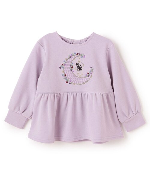 めいちゃん にゃんぴーず刺繍トレーナー パープル　紫 めいちゃん にゃんぴーず刺繍トレーナー パープル 紫 めいちゃん