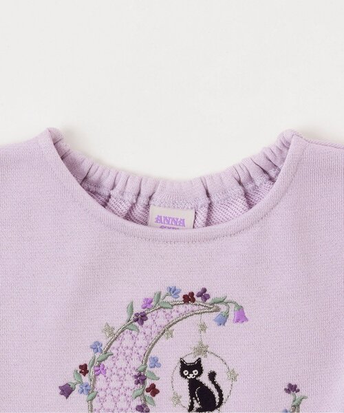 セール】月ネコ刺しゅうトレーナー（その他ベビー用品）｜ANNA SUI