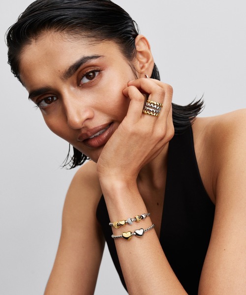 ラウンド クラスプ ウィング チェーン シルバー ブレスレット