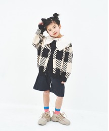 maarook（マルーク）の「【綿100％】ブロックチェックニットカーディガン（カーディガン/ボレロ・キッズ）」