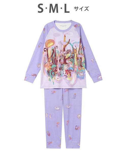 tsumori chisato SLEEP(ツモリチサト スリープ)の「綿100%(本体) パジャマ 長袖 長ズボン(ルームウェア/パジャマ・レディース・ブルー系その他/パープル系その他・S/M/L)」の2枚目の写真