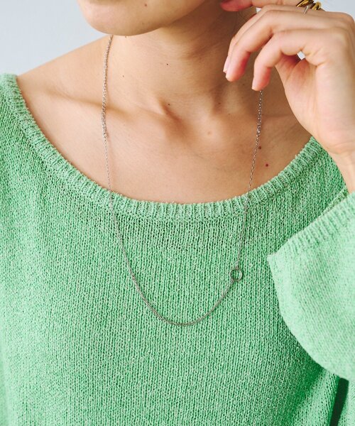 RIVE DROITE（リヴドロワ）の「【R.good（アールドットグッド）】ミニサークルラリエット（ネックレス・レディース・ゴールド/シルバー・FREE）」の5枚目の写真