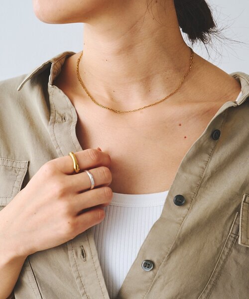 RIVE DROITE（リヴドロワ）の「【R.good（アールドットグッド）】ミニサークルラリエット（ネックレス・レディース・ゴールド/シルバー・FREE）」の13枚目の写真