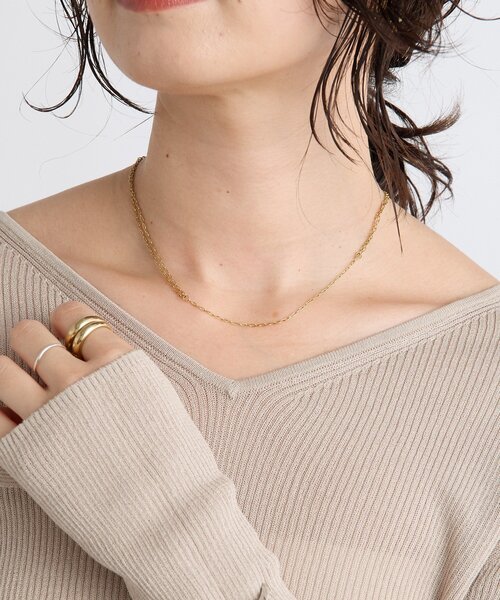 RIVE DROITE（リヴドロワ）の「【R.good（アールドットグッド）】ミニサークルラリエット（ネックレス・レディース・ゴールド/シルバー・FREE）」の20枚目の写真