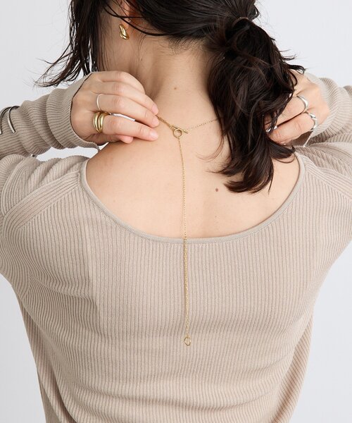 RIVE DROITE（リヴドロワ）の「【R.good（アールドットグッド）】ミニサークルラリエット（ネックレス・レディース・ゴールド/シルバー・FREE）」の21枚目の写真