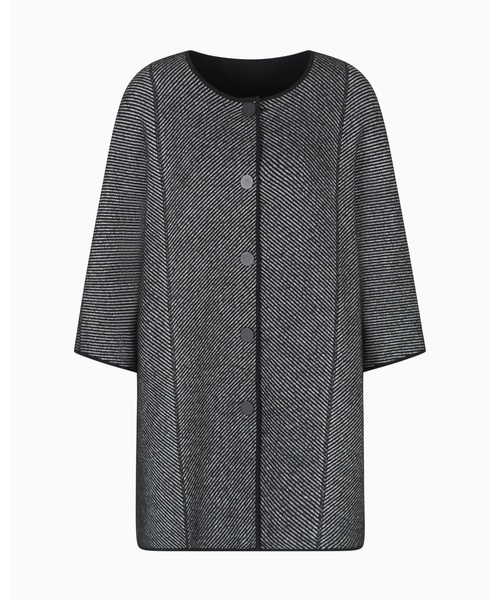 綺麗❗️ダブルフェイス カシミヤ 一級品高級イタリアコート✨羽織 軽量 アルマーニ EMPORIO ARMANI トレンチコート コート 「エンポリオ アルマーニ