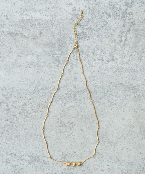 bulle de savon(ビュルデサボン)の「△《early Autumn》ツキミソウ ネックレス(ネックレス・レディース・ゴールド/シルバー・FREE)」の2枚目の写真