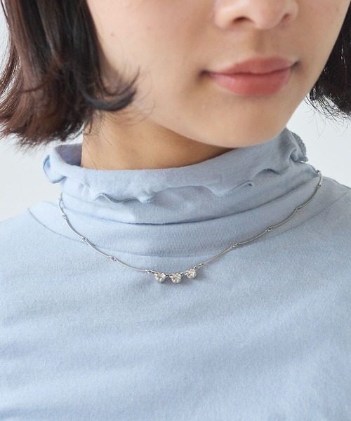 bulle de savon(ビュルデサボン)の「△《early Autumn》ツキミソウ ネックレス(ネックレス・レディース・ゴールド/シルバー・FREE)」の9枚目の写真