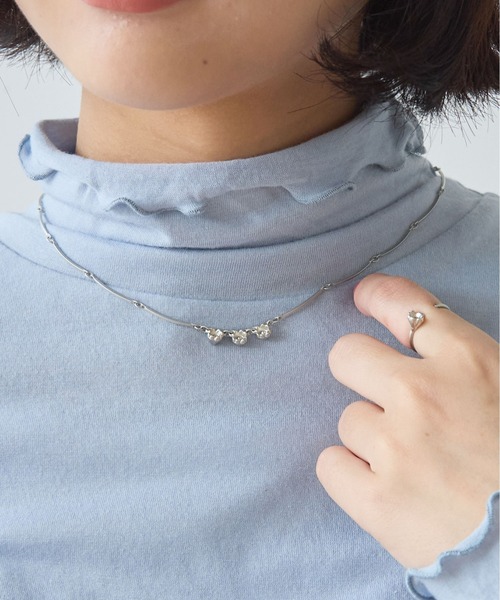 bulle de savon(ビュルデサボン)の「△《early Autumn》ツキミソウ ネックレス(ネックレス・レディース・ゴールド/シルバー・FREE)」の10枚目の写真