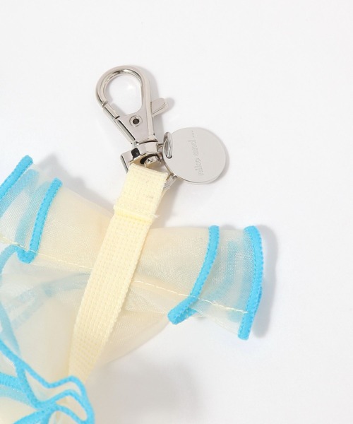 niko and...（ニコアンド）の「バイカラーフリルショルダーストラップ（スマホグッズ・レディース・アイボリー/ピンク/オレンジ・0）」の4枚目の写真