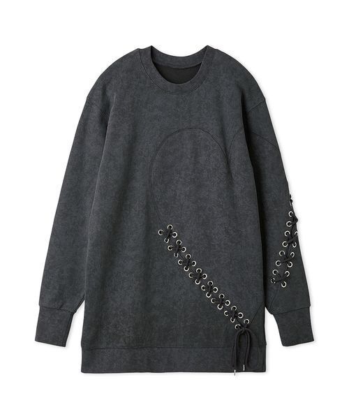 ハートレースアップスウェットワンピース（ワンピース）｜FURFUR